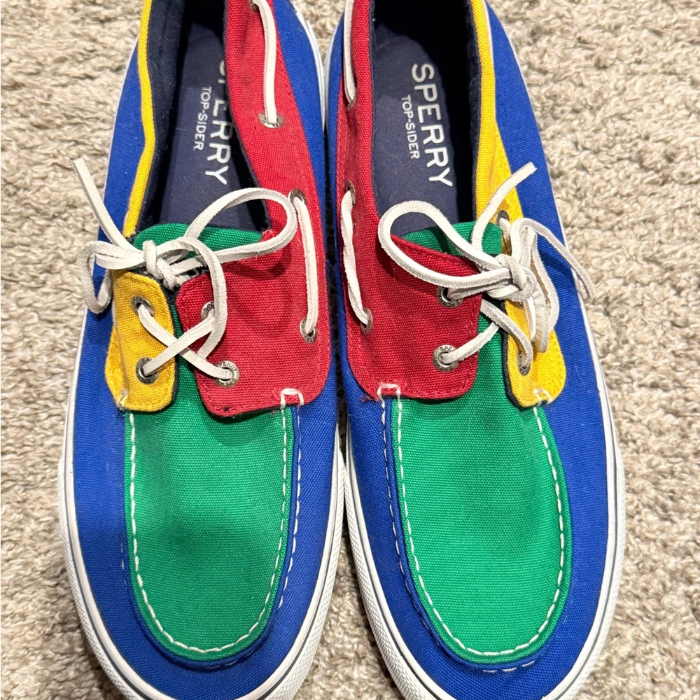 Sperry Multicolor Canvas Boat Shoes